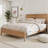 Afore Wooden Platform Bed Frame with Headboard, Solid Pine Construction-1833855659-1833855700