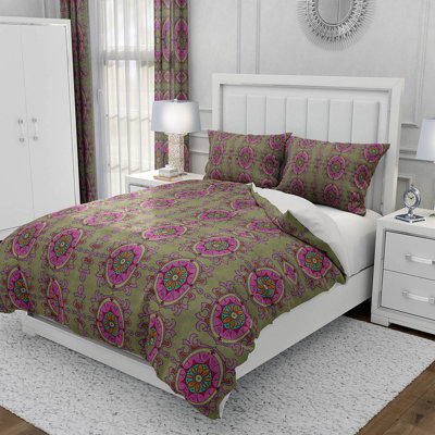 Bedding Sets Box Stitch Floral Duvet Cover & Insert