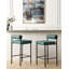 Amaya Upholstered Counter Stool with Metal Frame-95982235