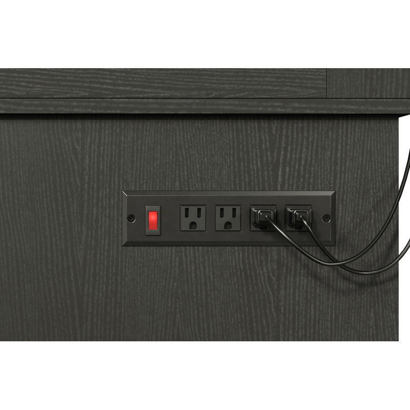 Réservoir de reptile Herture 60 gallons avec support, réservoir de terrarium avec armoire de rangement, pour lézards, scinques, serpents, portes coulissantes en acrylique, plateau en filet, prise de courant intégrée noir Px02Rtb