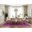 Tapis mauve à motif abstrait Runolfson-823175354