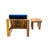 U_STYLE Acacia Wood Outdoor Lounge Set - Chair & Ottoman, Perfect For Patios, Balconies, And Gardens-1027845387