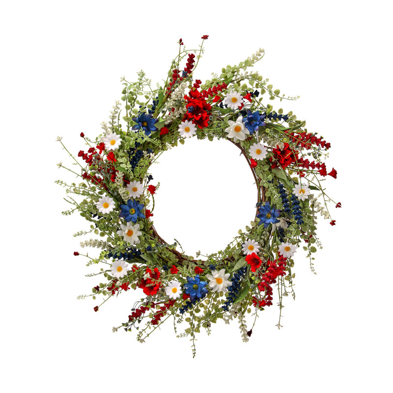 Couronne de géranium 24 po et couronne Astilbe 24 po
