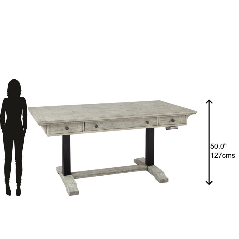 60" Wide Lift Desk, Grand Junction Finish