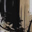 Black, White And Gold Expression II - Modern Room Darkening Abstract Curtain - 1 Panel-107831742