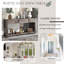 Buffet console Hudis avec tiroirs de rangement et tablette inférieure-978702428