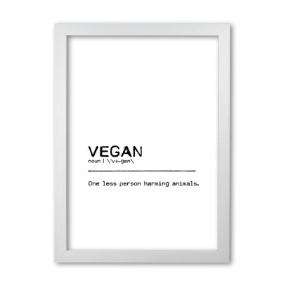 Vegan Person 1 Piece Wall Art