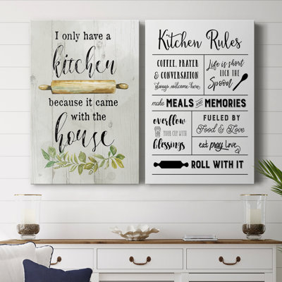 Kitchen Love-Premium Gallery Wrapped Canvas -Ready to Hang
