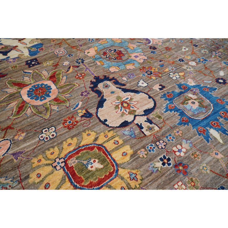 High-Quality Hand-Knotted Camel Area Rug