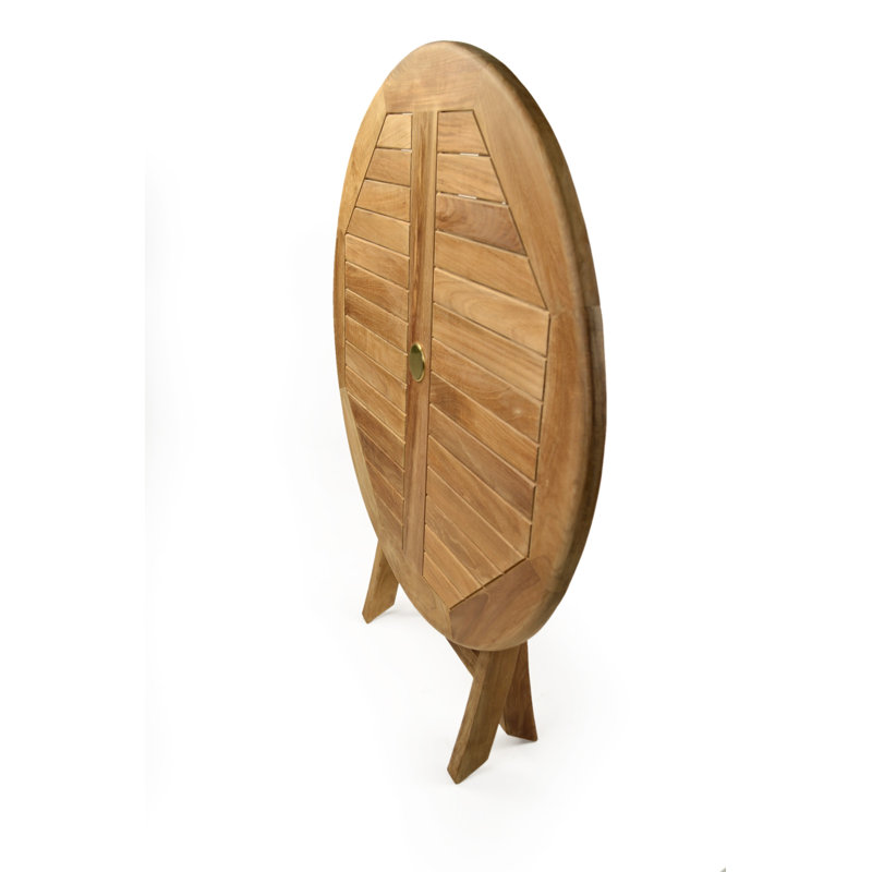 Dewberry 90cm Solid Wood Circular Folding Table