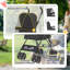 Foldable Dog Stroller with Mesh Windows for Mini Dogs-124409026