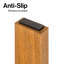 Saru 11.8" Minimalist Solid Acacia Wood Shower Foot Rest for Shaving Legs, Water-Resistant Slanted Spa Stool for Inside Shower, Natural-54487664
