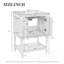 Meuble-lavabo avec lavabo, 2 portes et tablette ouverte-829673754