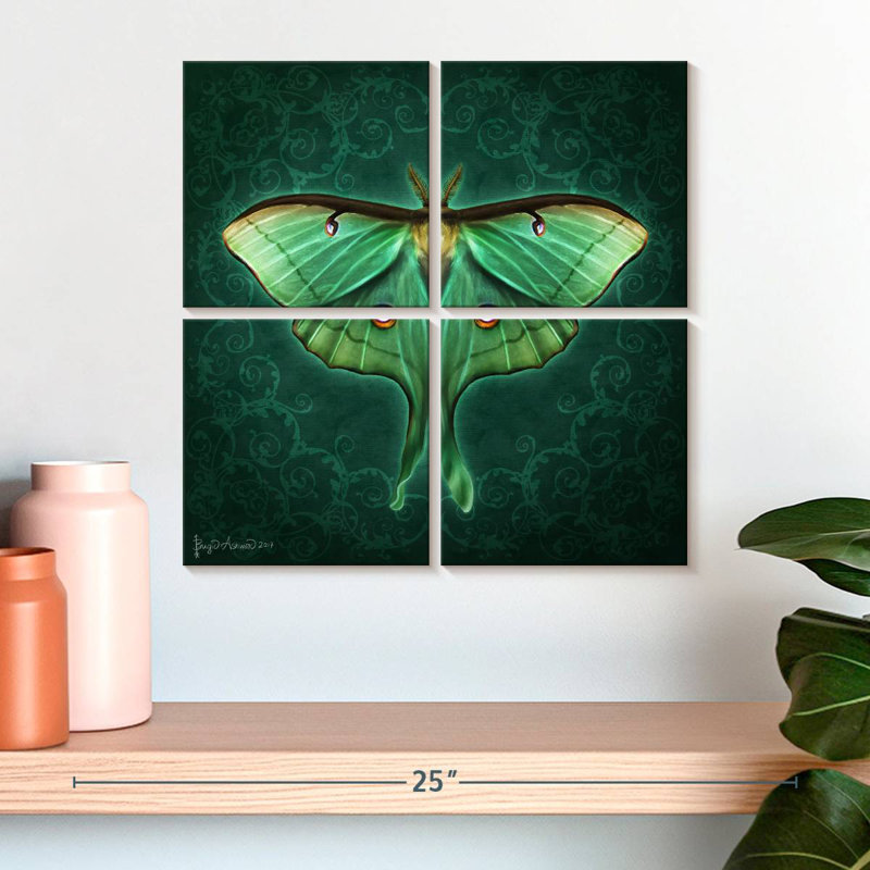 Brampt Steampunk Luna Moth II, 18" H x 18" W