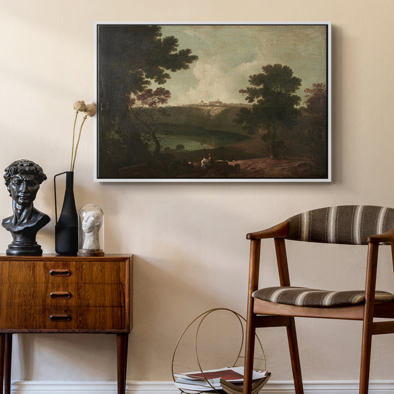 " Vintage Landscape -CDXX ", White, 25" H x 37" W