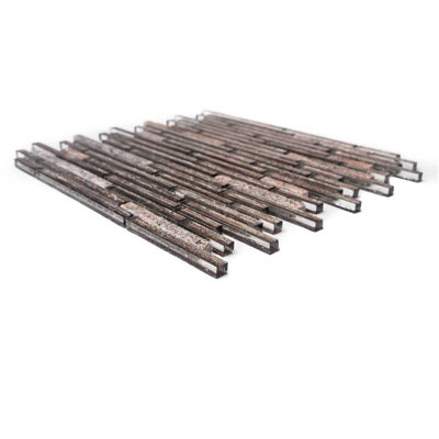 Cosmos 1" x 3" Metal Look Mosaic Tile