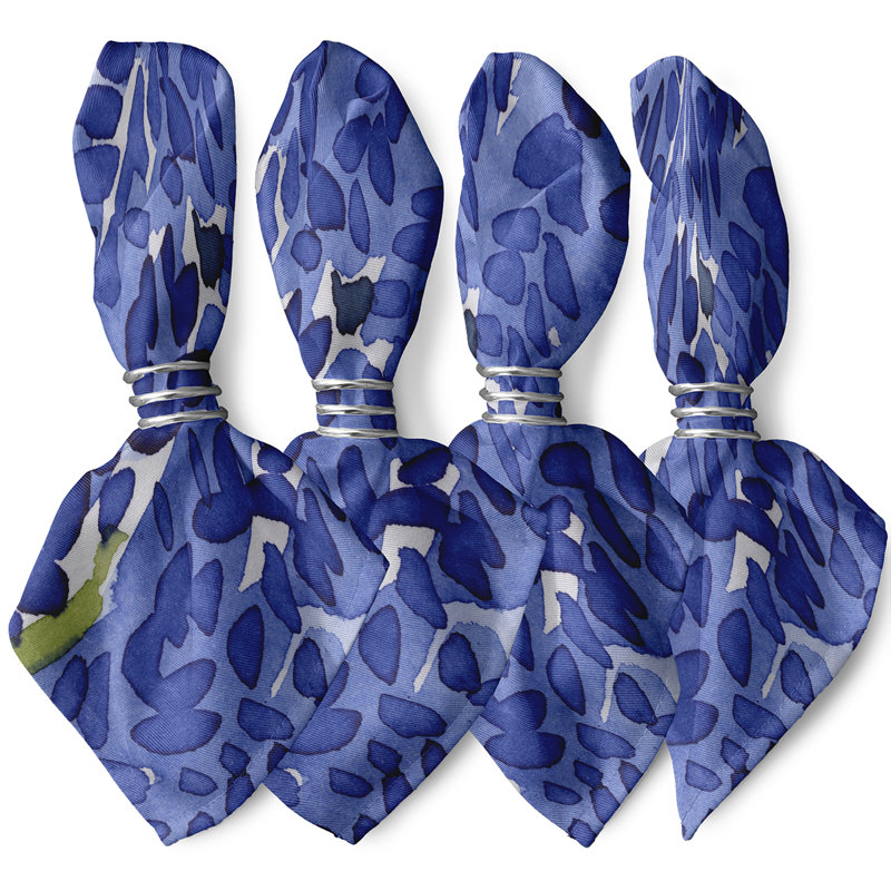 Ensemble de serviettes 4 pièces Elliona, bleu