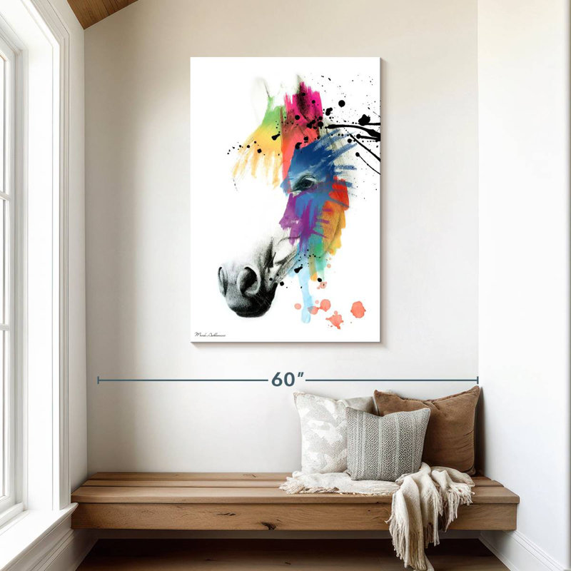 Brampt Horse Portrait Abstract, 45" H x 30" W