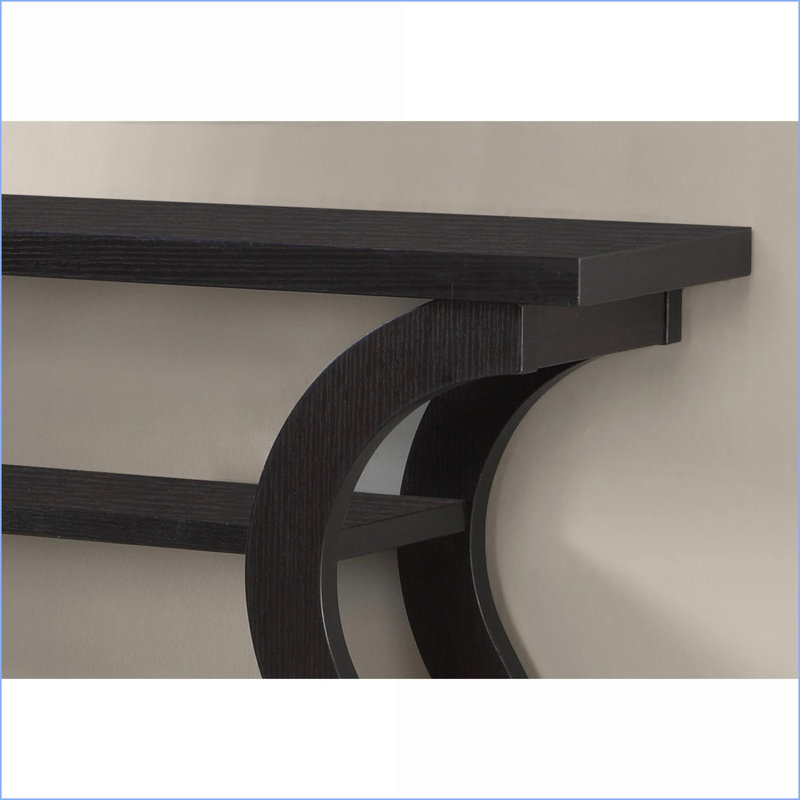 Table basse contemporaine en stratifié brun compact pour salon, canapé et amp; Chambre à coucher, Bois espresso