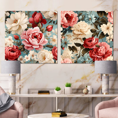 Matis - Ensemble de 2 décorations murales florales