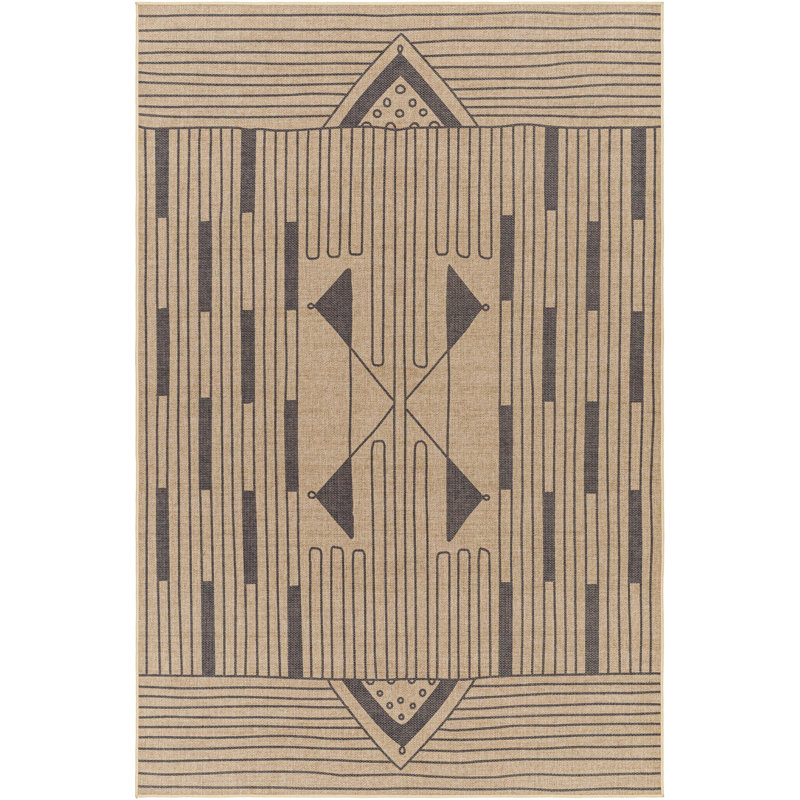 Glenda Moroccan Tan Area Rug, Rectangle 8' x 10'