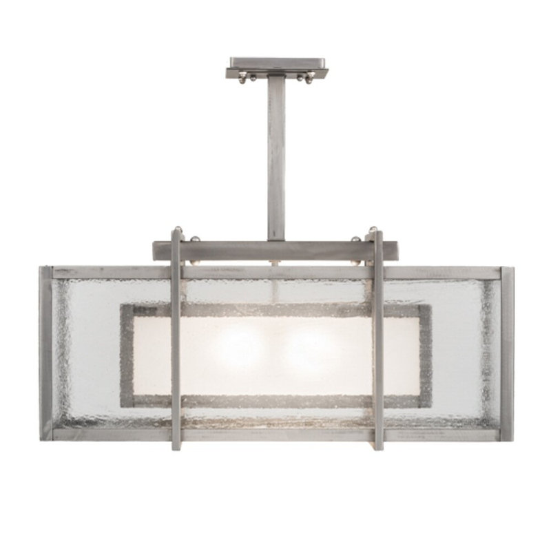 Chamble 2 - Light Nickel Unique/Statement Pendant