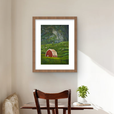 Life in the countryside - Rustic Farm Animals Framed Print