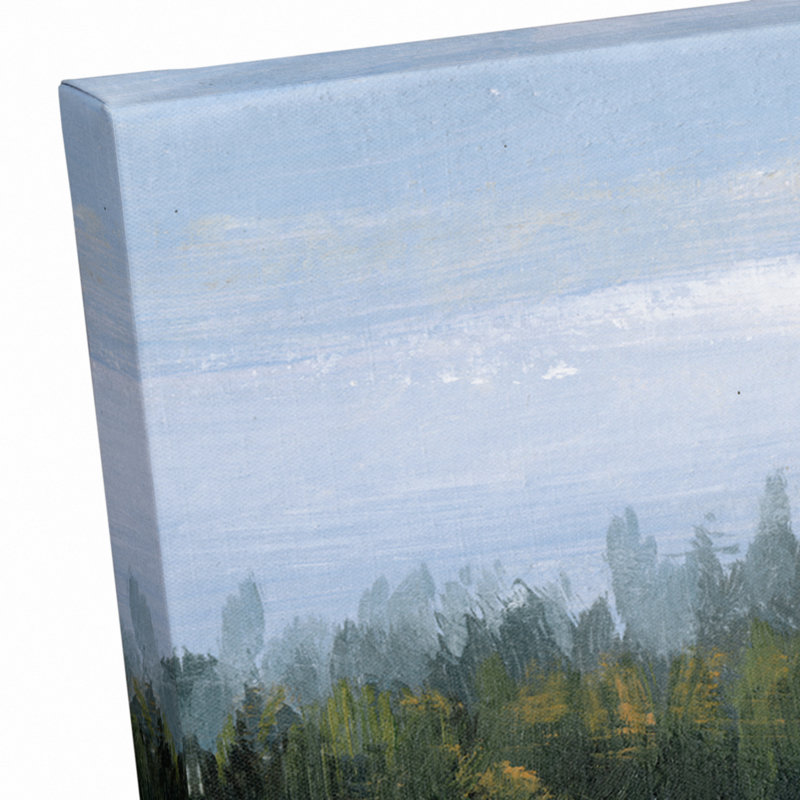 Les zones humides - Peinture, Toile tendue, H 12 po x l 36 po x P 1,25 po