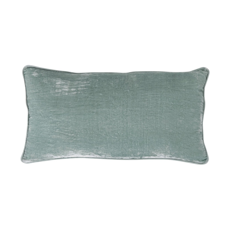 Lexington 14"x26" Throw Pillow , Natural, Square, Pale Aqua, 22"H x 22"W