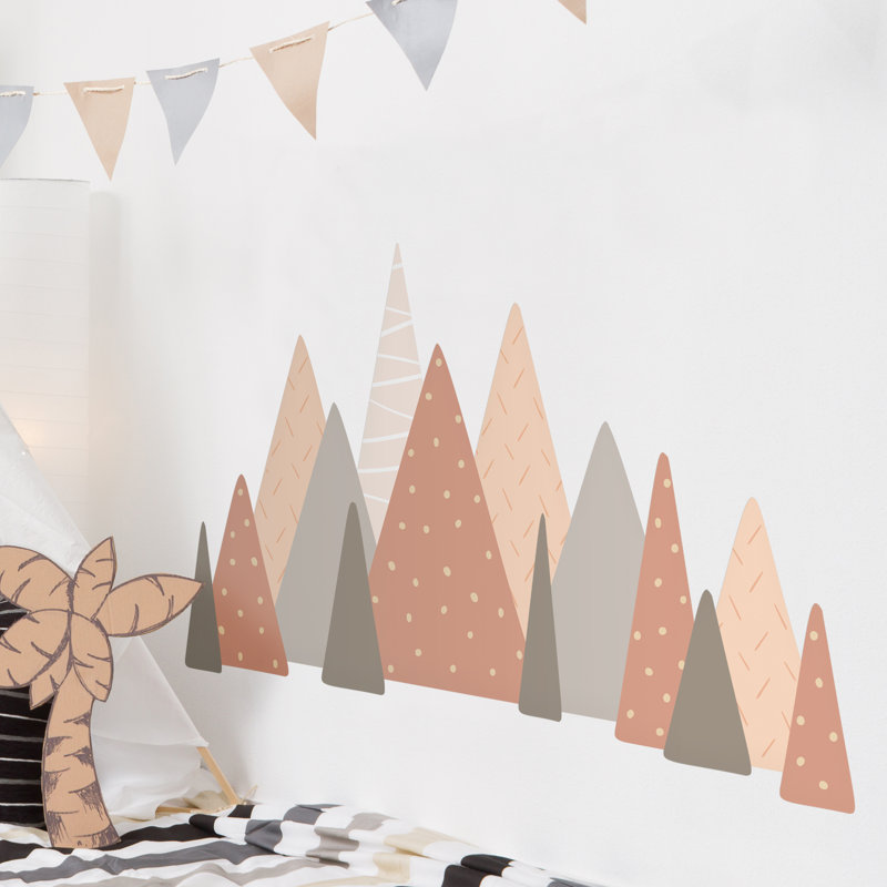 Landscape & Nature Non-Wall Damaging Wall Decal, Brown