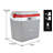 Koolatron Ultra Kool Ice Chest Cooler with Carry Handle - Grey