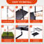 Grille de camping portative pivotante pour barbecue
