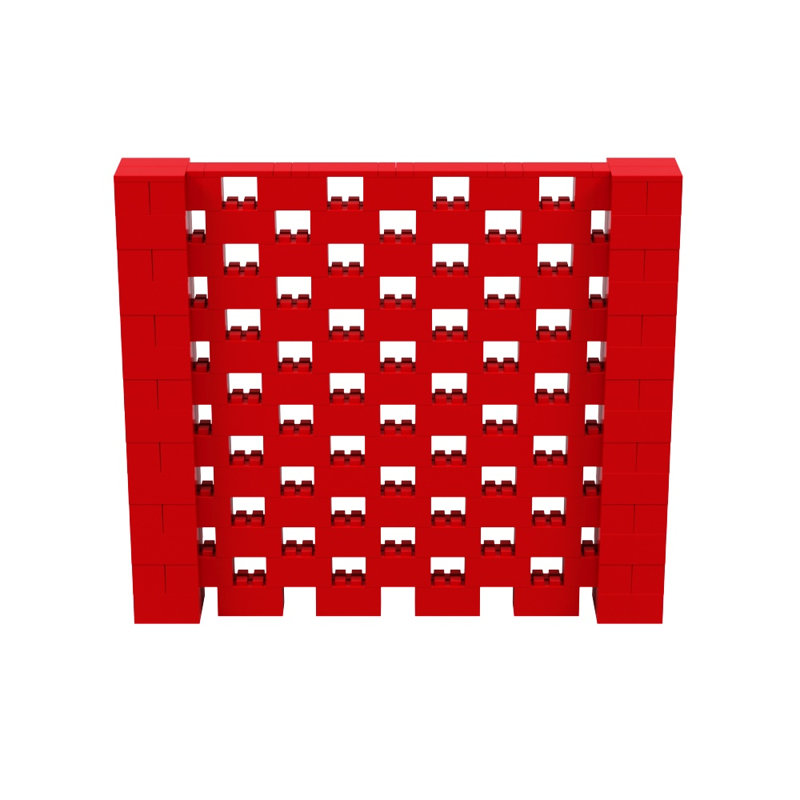 Ensemble mural Everblock, Rouge, H 84 po x l 96 po x P 12 po