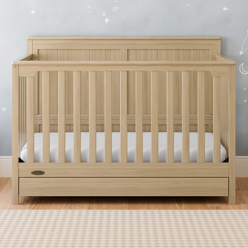 Lit de bébé convertible 5-en-1 Hadley, Driftwood, Lit à barreaux