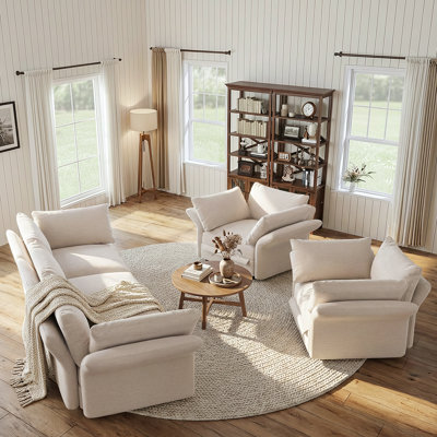 Wanda 3 - Piece Chenille Living Room Set