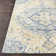 Tapis oriental bleu sarcelle / jaune Adelia