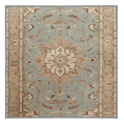 Machine Washable Tabriz Gray Area Rug