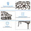 Waterproof Metal Outdoor Bench-659568508