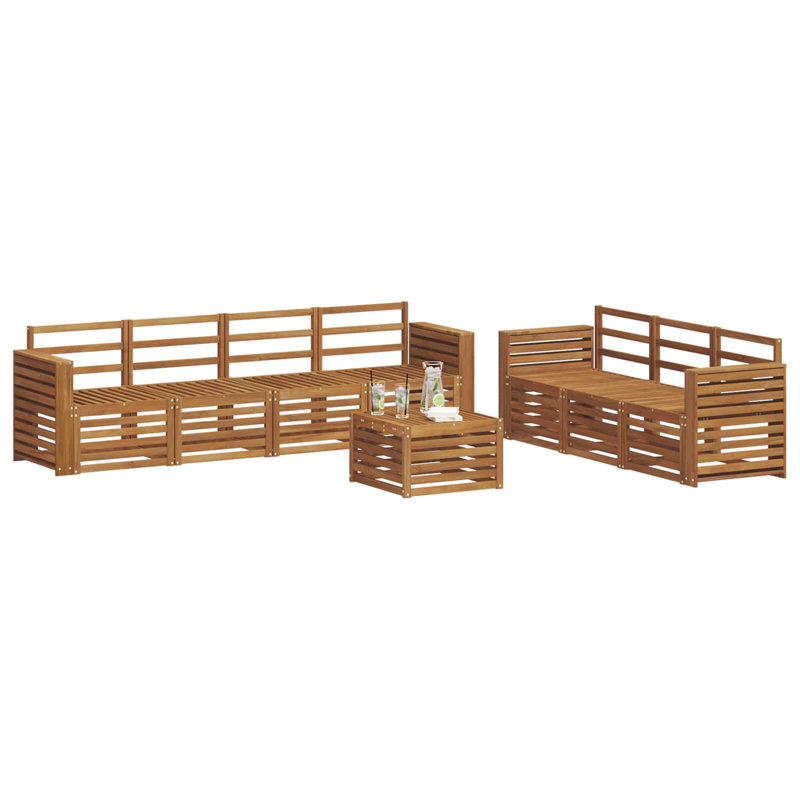 257cm Wide Patio Sectional Set