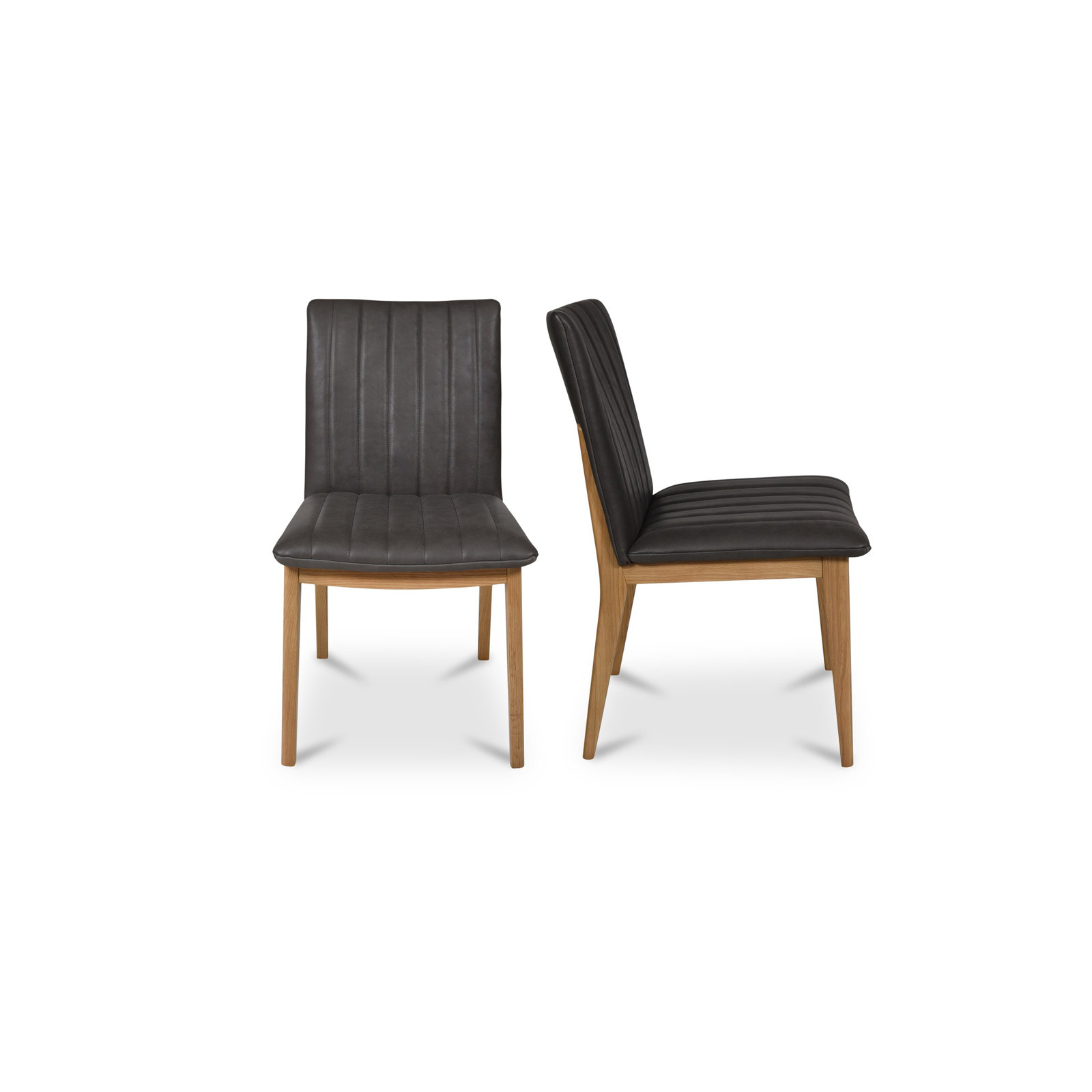 Joshua 19.25'' H Leather Upholstered Oak Accent