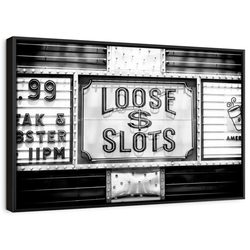 «Loose Dollar Machines à sous», H 21 po x l 31 po