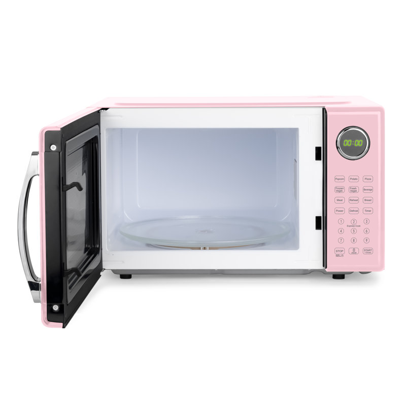 Rétro 1,1 pi³ Four à micro-ondes de comptoir, rose, Rose
