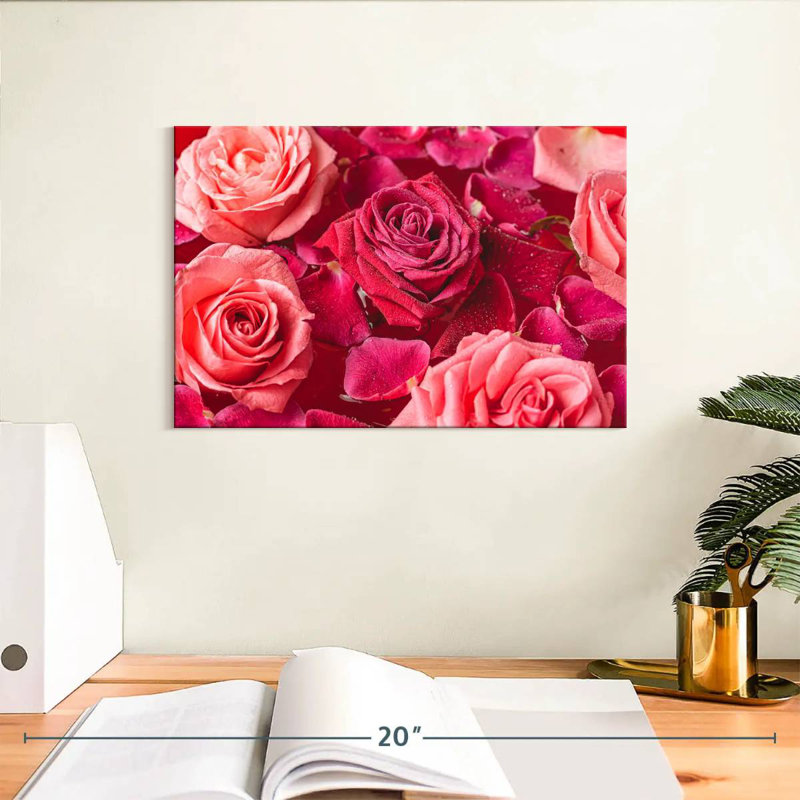 Harnek Dewy roses roses, H 8 po x l 12 po