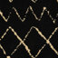 Tapis noir / crème Petit Borendy-51962744