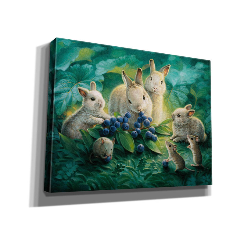 «Blueberry déjeuner sur toile» par Kirk Reinert, H 26 po x l 34 po x P 1,5 po