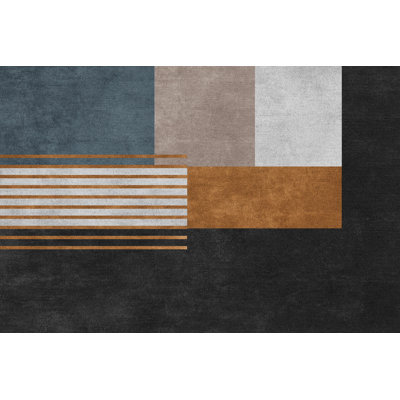 Cloughmills Vinyl Machine Printed Area Rug