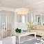  Luminaire suspendu en rotin 18 po pour salle à manger, luminaire suspendu 3 lumières Boho-284550112-285737804