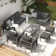 Charlsa 9 - Person Patio Conversation Sets with Cushions