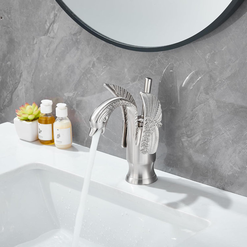 Single-Hole Single-handle Bathroom Faucet, Brushed Nickel