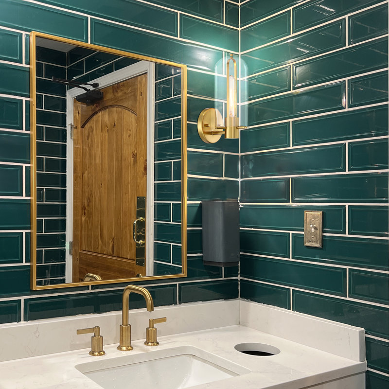 Dewaun Steel Armed Sconce, Brushed Gold